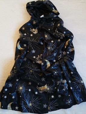 celestial ☆ cape star moon unicorn sky space witchy halloween target glittery